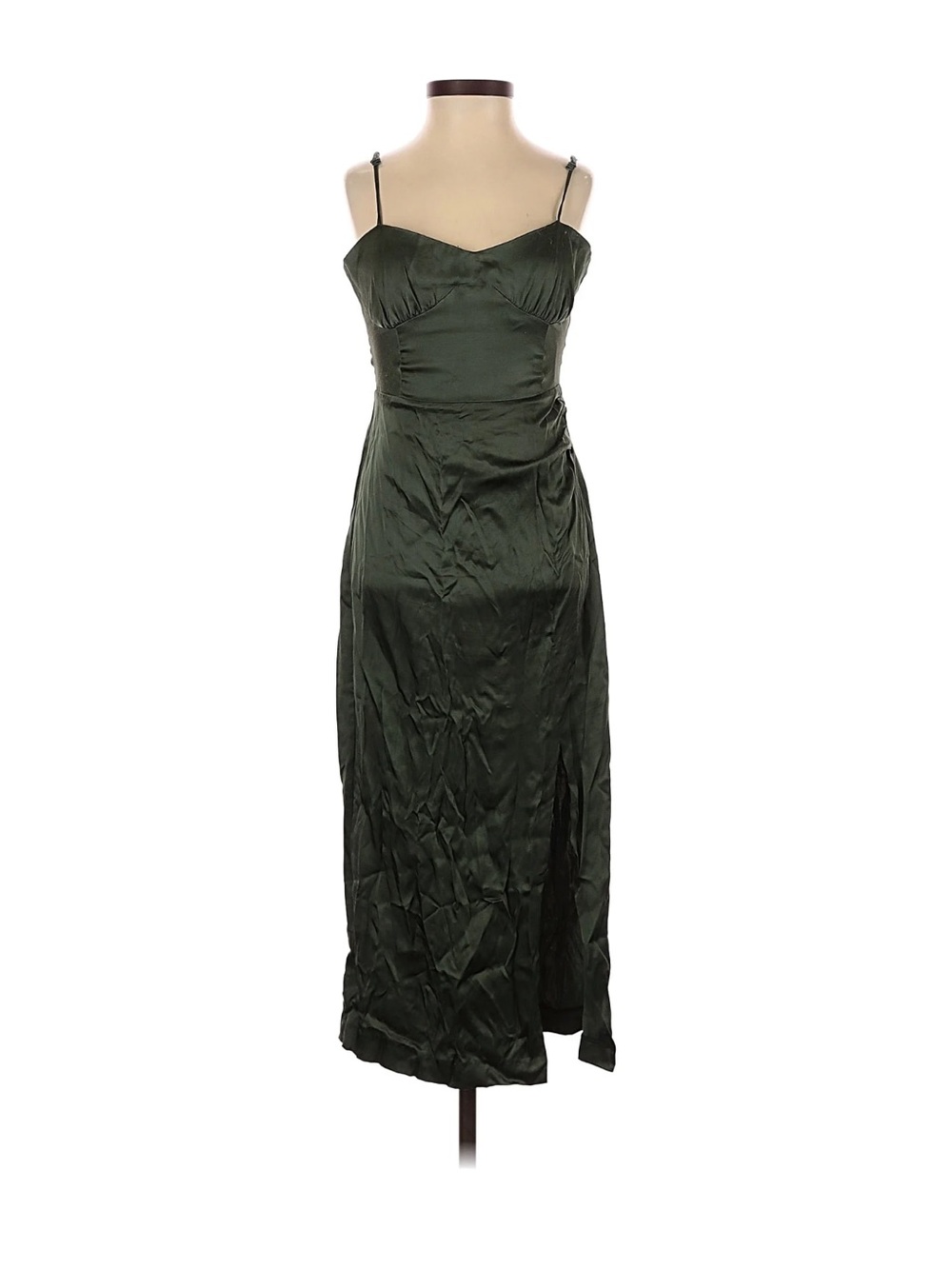 Dark Green Zara Slip Dress